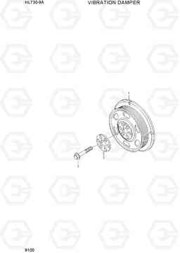 9100 VIBRATION DAMPER HL730-9A, Hyundai