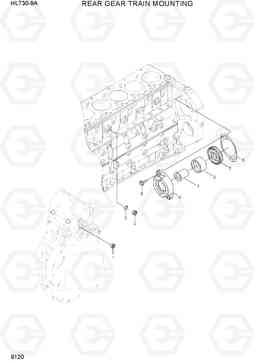 9120 REAR GEAR TRAIN MOUNTING HL730-9A, Hyundai