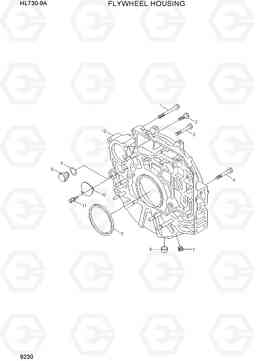 9230 FLYWHEEL HOUSING HL730-9A, Hyundai