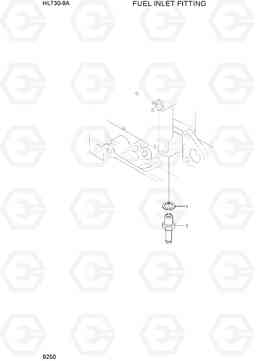 9250 FUEL INLET FITTING HL730-9A, Hyundai