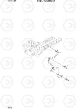 9270 FUEL PLUMBING HL730-9A, Hyundai