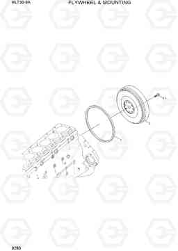 9280 FLYWHEEL & MOUNTING HL730-9A, Hyundai