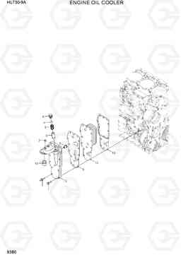 9380 ENGINE OIL COOLER HL730-9A, Hyundai