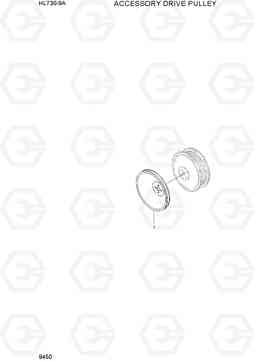 9450 ACCESSORY DRIVE PULLEY HL730-9A, Hyundai
