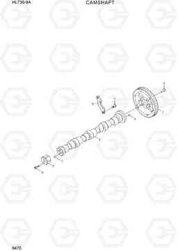 9470 CAMSHAFT HL730-9A, Hyundai