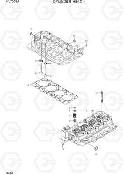 9490 CYLINDER HEAD HL730-9A, Hyundai