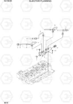 9510 INJECTOR PLUMBING HL730-9A, Hyundai