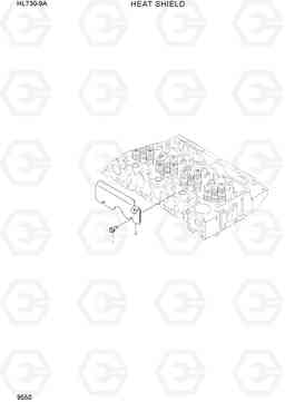 9550 HEAT SHIELD HL730-9A, Hyundai