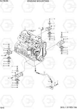 1010 ENGINE MOUNTING HL730-9S, Hyundai