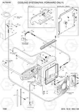 1030 COOLING SYSTEM(FAN, FORWARD ONLY) HL730-9S, Hyundai