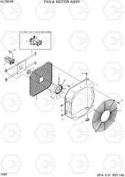 1034 FAN & MOTOR ASSY HL730-9S, Hyundai