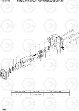 1036 FAN MOTOR(FAN, FORWARD & REVERSE) HL730-9S, Hyundai