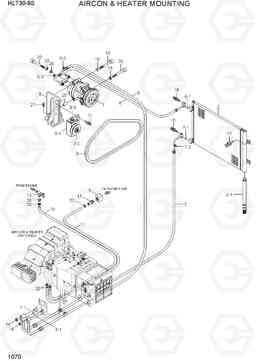 1070 AIRCON & HEATER MOUNTING HL730-9S, Hyundai