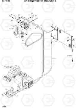 1090 AIR CONDITIONER MOUNTING HL730-9S, Hyundai