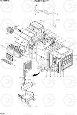 1120 HEATER UNIT HL730-9S, Hyundai