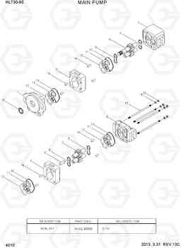 4010 MAIN PUMP HL730-9S, Hyundai