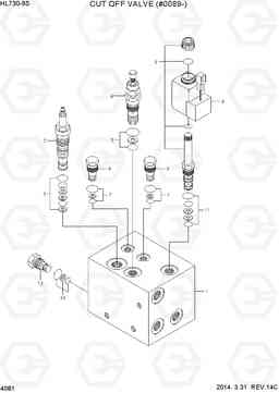 4081 CUT OFF VALVE(#0089-) HL730-9S, Hyundai