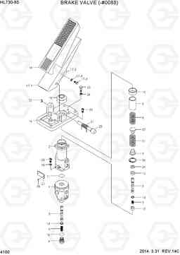 4100 BRAKE VALVE(-#0088) HL730-9S, Hyundai