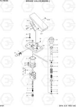 4101 BRAKE VALVE(#0089-) HL730-9S, Hyundai