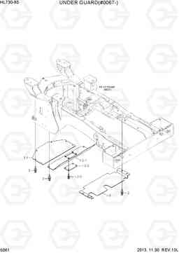 5061 UNDER GUARD(#0067-) HL730-9S, Hyundai