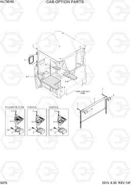 5075 CAB OPTION PARTS HL730-9S, Hyundai