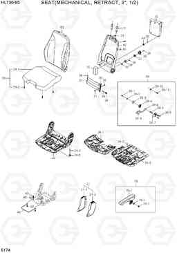 5174 SEAT(MECHANICAL, RETRACT, 3