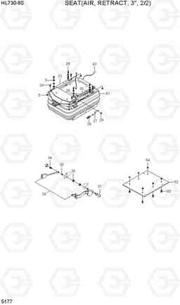 5177 SEAT(AIR, RETRACT 3 HL730-9S, Hyundai