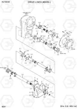 6031 DRIVE LINES (#0089-) HL730-9S, Hyundai