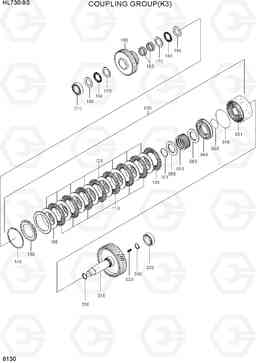 6130 COUPLING GROUP(K3) HL730-9S, Hyundai