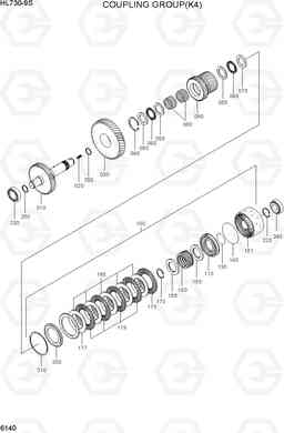 6140 COUPLING GROUP(K4) HL730-9S, Hyundai