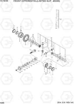 6290 FRONT DIFFERENTIAL (L/SLIP, -#0088) HL730-9S, Hyundai