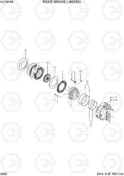 6350 REAR BRAKE (-#0088) HL730-9S, Hyundai