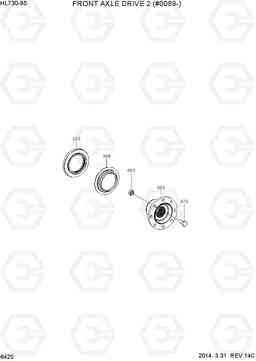 6420 FRONT AXLE DRIVE 2 (#0089-) HL730-9S, Hyundai