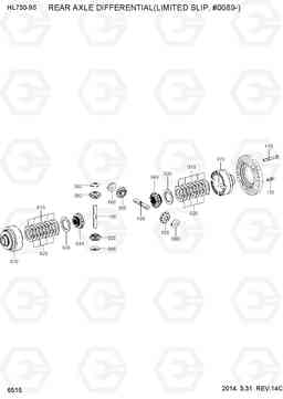 6515 REAR AXLE DIFFERENTIAL (L/SLIP, #0089-) HL730-9S, Hyundai