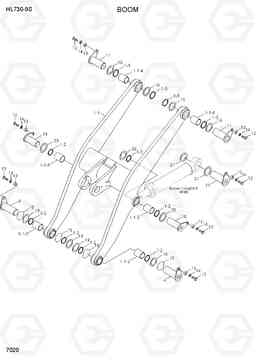7020 BOOM HL730-9S, Hyundai