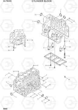 9040 CYLINDER BLOCK HL730-9S, Hyundai