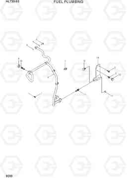 9200 FUEL PLUMBING HL730-9S, Hyundai