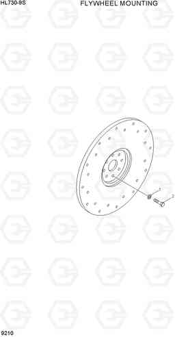 9210 FLYWHEEL MOUNTING HL730-9S, Hyundai