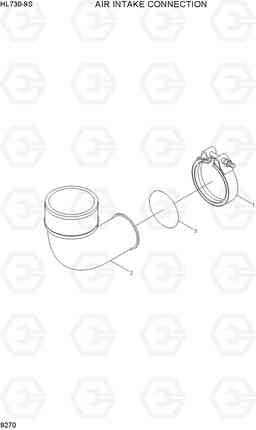 9270 AIR INTAKE CONNECTION HL730-9S, Hyundai