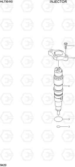 9420 INJECTOR HL730-9S, Hyundai