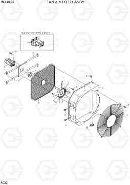 1032 FAN & MOTOR ASSY HL730-9S(BRAZIL), Hyundai