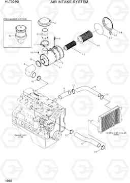 1050 AIR INTAKE SYSTEM HL730-9S(BRAZIL), Hyundai