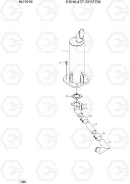 1060 EXHAUST SYSTEM HL730-9S(BRAZIL), Hyundai