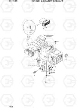 1075 AIRCON & HEATER CAB SUB HL730-9S(BRAZIL), Hyundai