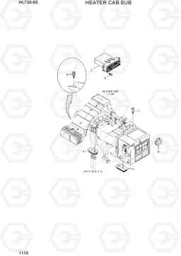 1115 HEATER CAB SUB HL730-9S(BRAZIL), Hyundai