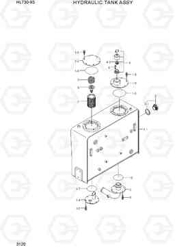 3120 HYDRAULIC TANK ASSY HL730-9S(BRAZIL), Hyundai