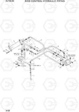 3150 RIDE CONTROL HYDRAULIC PIPING HL730-9S(BRAZIL), Hyundai