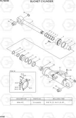 4140 BUCKET CYLINDER HL730-9S(BRAZIL), Hyundai