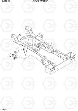 5020 REAR FRAME HL730-9S(BRAZIL), Hyundai