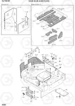 5090 CAB SUB ASSY(2/4) HL730-9S(BRAZIL), Hyundai